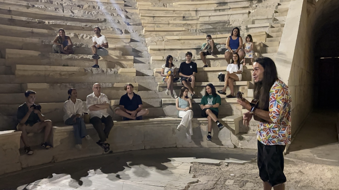 Evening session at the Antiphellos amphitheater, ZuKaş 2025, Kaş