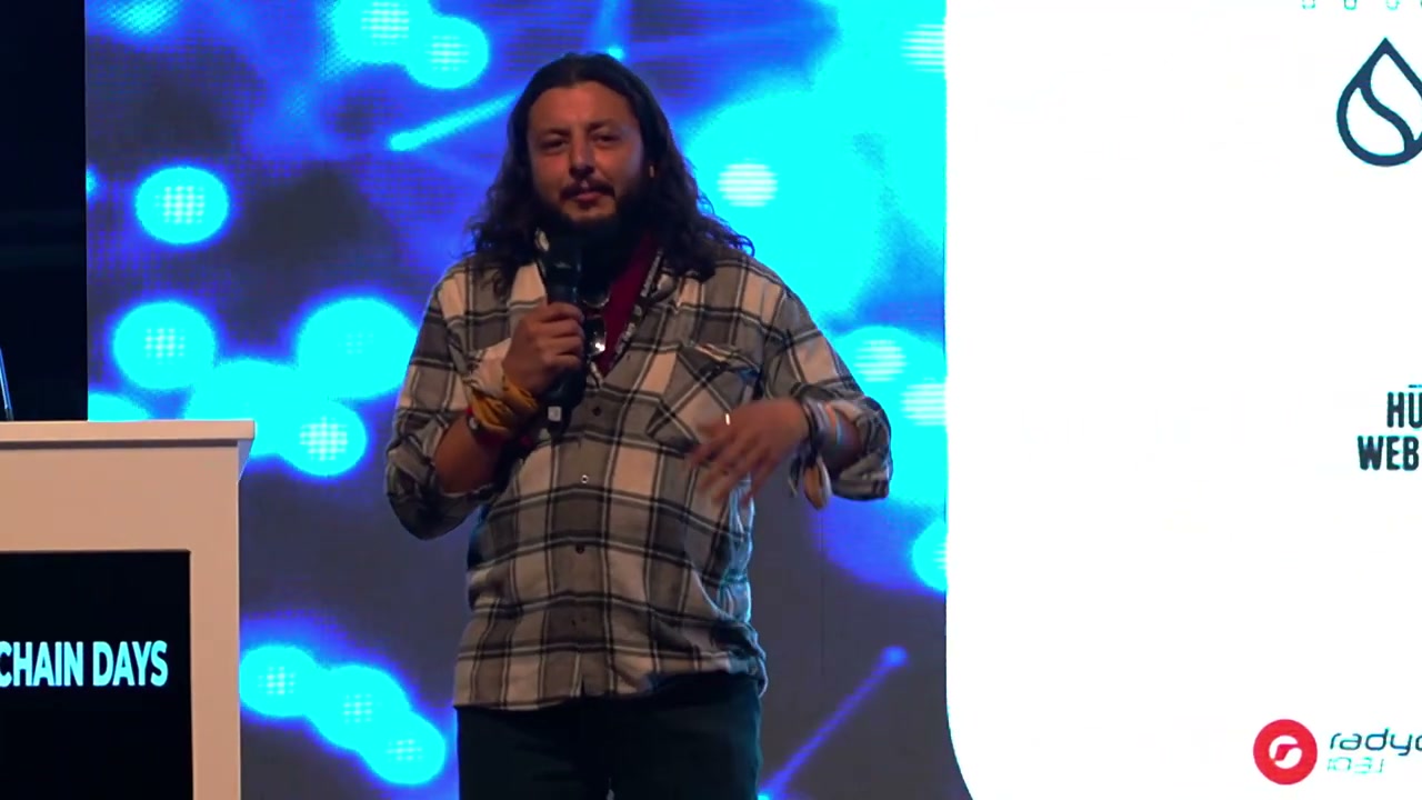 Mehmet Sait Gümüş speaking at ODTÜ Blockchain Days, Ankara